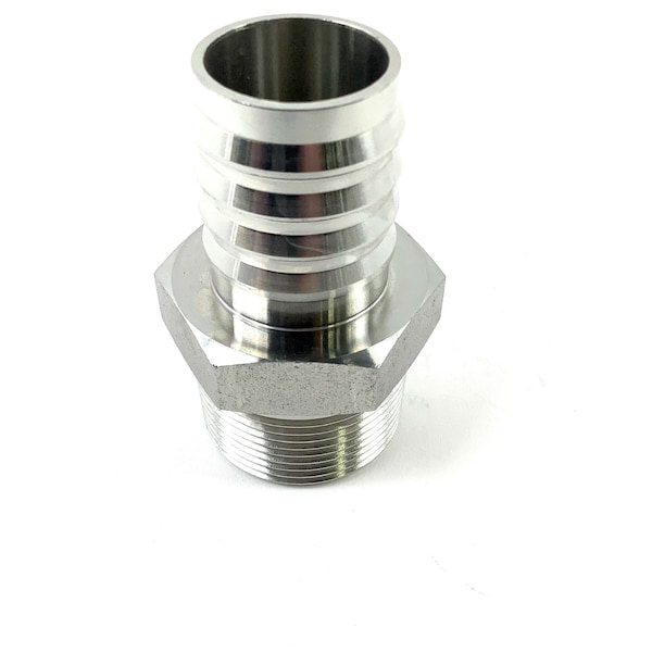 Buyers Products Suction Hose Barbed Adapter 1-1/4 Inch Male NPT x 1-1/4 Inch Hose Barb BCA20180 - main